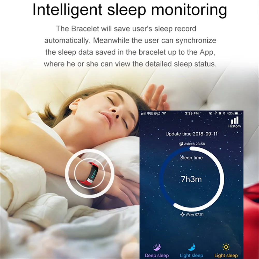696 QS03 sport smart watch heart rate ECG fitness tracker clock information reminder for Android & IOS smartband IP67 waterproof |