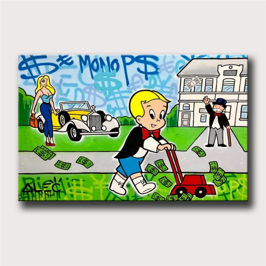 Alec Monopolys HD Wall Art Холст с печатью постера живопись декоративная картина для офиса