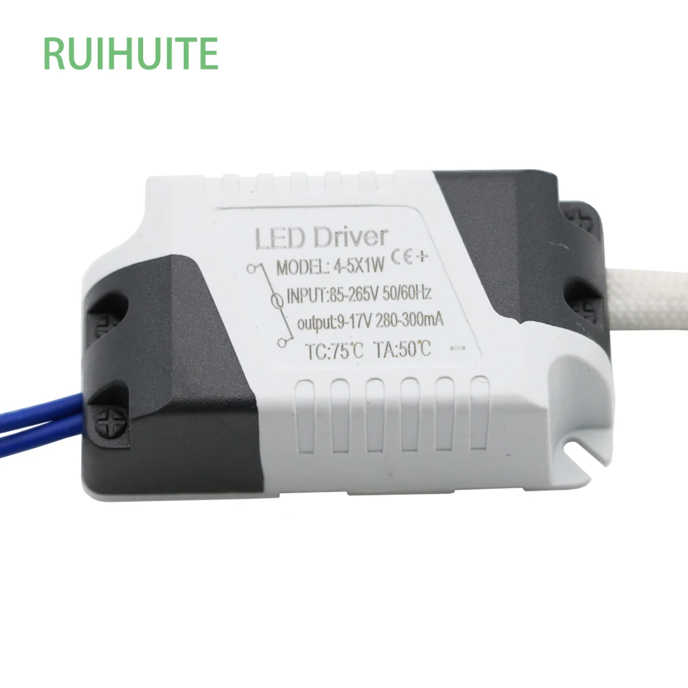 5 шт./лот 300mA 4 5x1W 7x1W 4W 5W 6W 7W источник питания AC 85 265V DC 9 17V 12 24V светодиодный драйвер|led