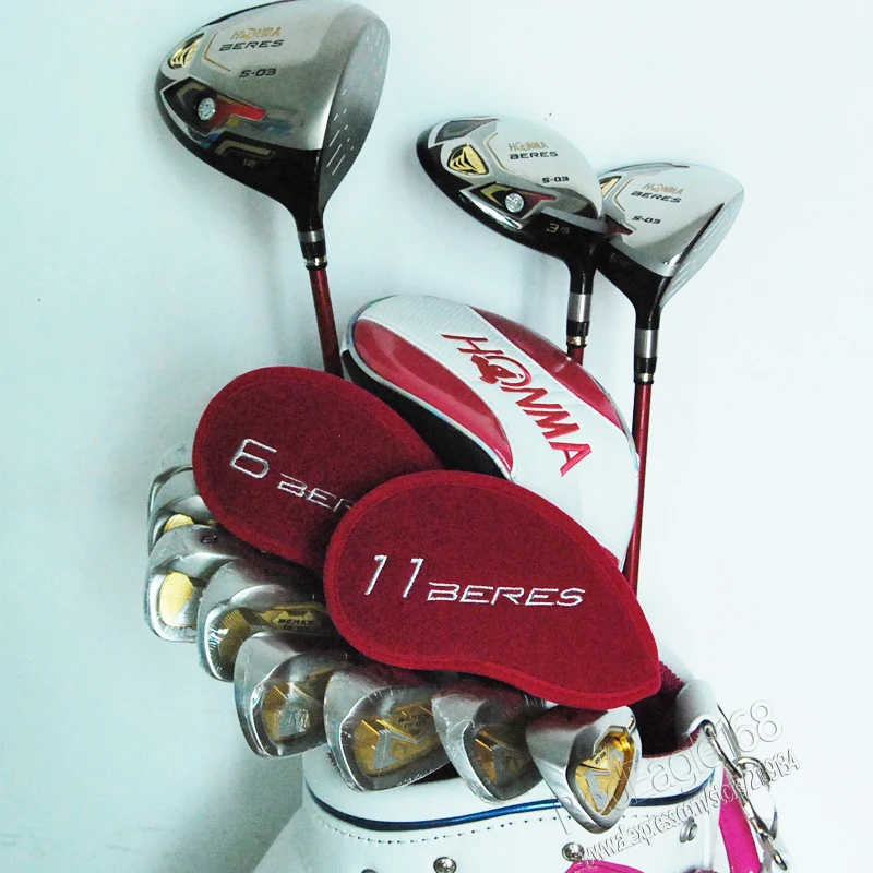 

Cooyute новые женские клюшки для гольфа HONMA S-03 комплект клюшек + дерево + Утюги без мешка графит клюшка для гольфа Бесплатная доставка