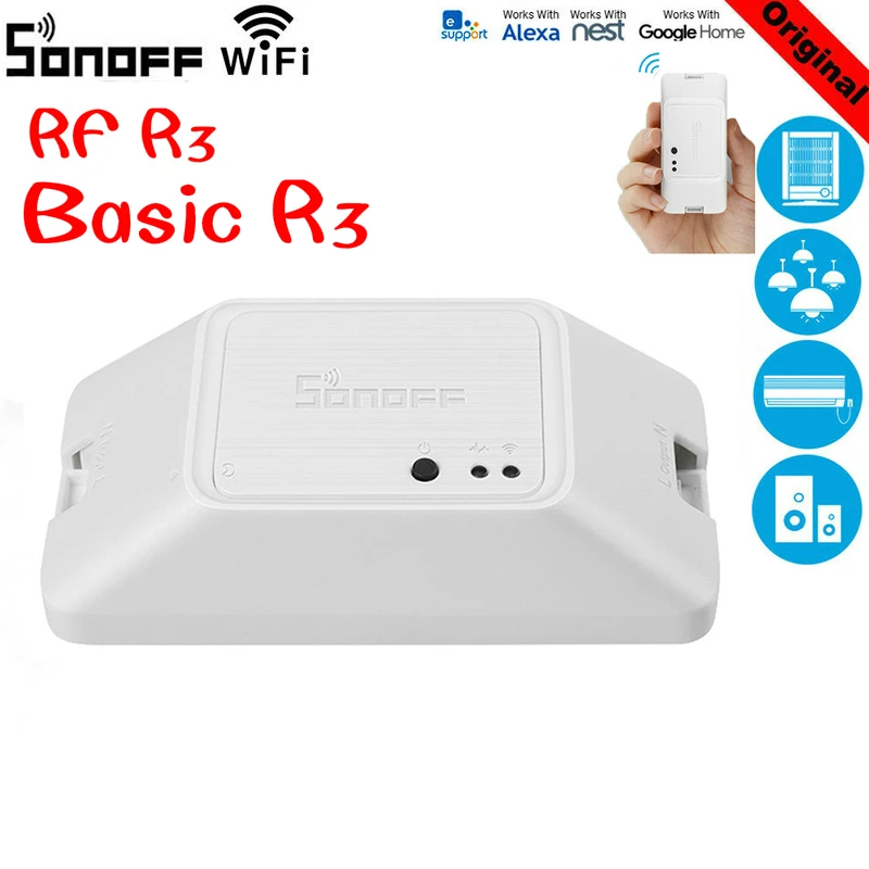Sonoff RF/ Basic R3 беспроводной Wifi переключатель для умного дома Модуль Автоматизации
