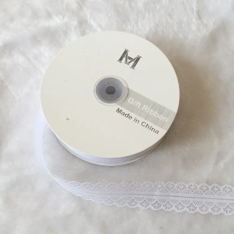 white 3 см кружевная лента DIY шитье одежды и ткань белый черный синий бордовый розовый фиолетовый кружево Отделка Подарочная упаковка кружевная лента - Цвет: white