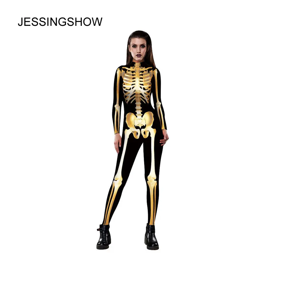 JESSINGSHOW Новое поступление 2017 комбинезоны Европейский стиль женский комбинезон 3D