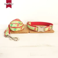 pet accessories christmaswintersnow gift theme puppy collar leash set for small medium large dogs christmas walking training