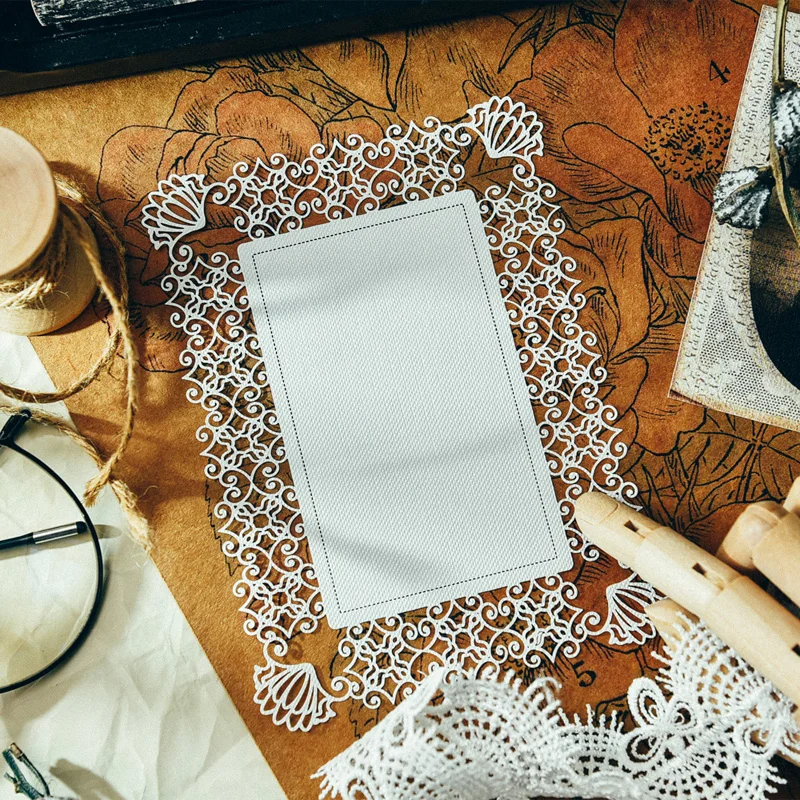 KLJUYP 6 шт винтажная элегантная кружевная фигурная бумага Doilies для бумага для скрапбукинга изготовление карточек
