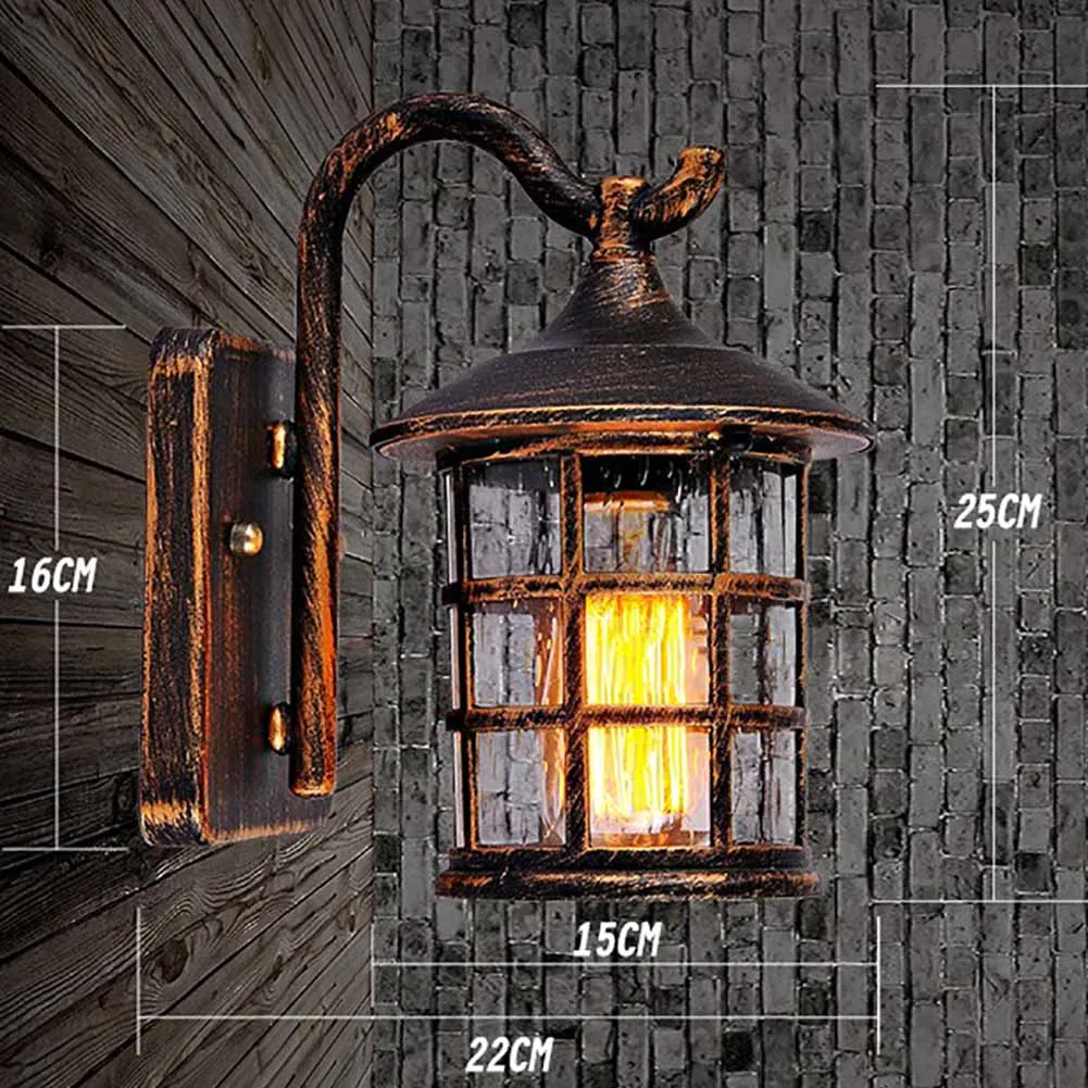 светильник настенный Американский кантри Стиль ретро открытый Бра Лампа двор