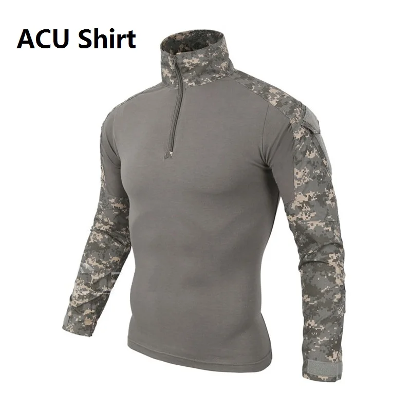 ACU Shirt ACU/CP/черный камуфляж лягушка Одежда для CS тактическая боевая униформа Спорт на открытом воздухе Военная охота костюм рубашка брюки - Цвет: ACU Shirt