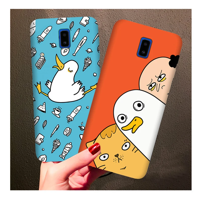 Мягкий силиконовый чехол для телефона samsung Galaxy J8 J6 J4 J3 J2 J7 черный мобильного