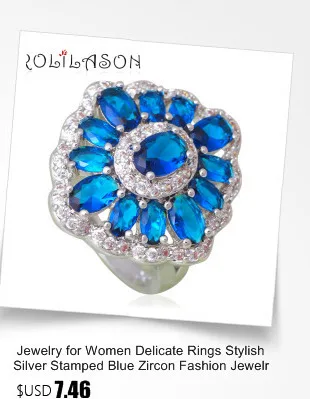 Rolilason высокое качество Лидер продаж Мода Кольца для женщин Радуга Мистик Циркон золотой тон Модные украшения JR2142