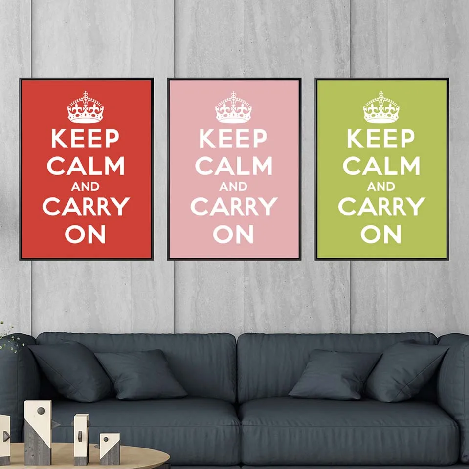 Vinsonloud домашний декор современная творческая личность диван фон настенная живопись Простой холст печать спальня буквы красный