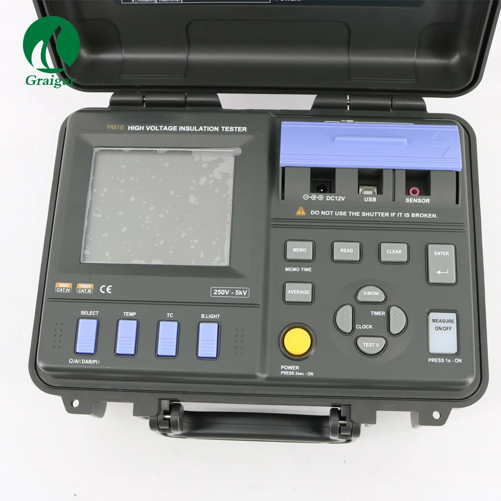 YH510 High Voltage Digital Insulation Tester YH-510 Megger 5Tohm 5KV Temperature compensation | Инструменты
