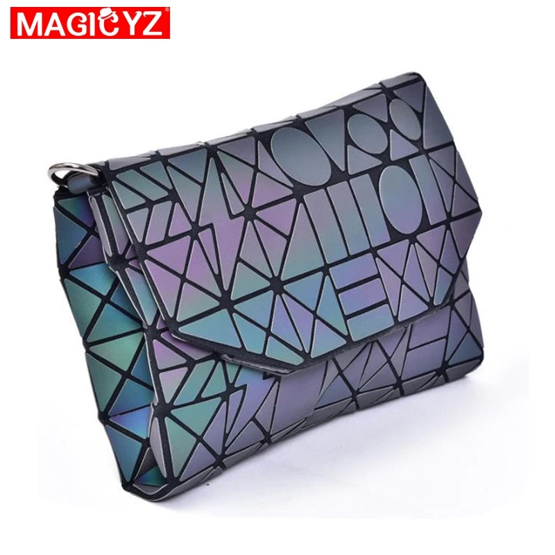 MAGICYZ сумка через плечо для женщин 2021 модные лазерные геометрические Светящиеся