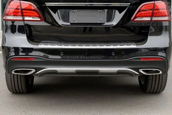 Автомобильная AMG выхлопная накладка выходы задняя рамка отделка для Mercedes Benz GLE W166