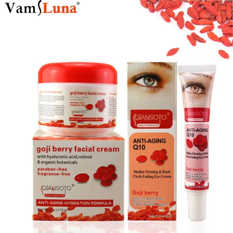 Ягодный крем Установить для лица И Глаз с гиалуроновой кислотой Paraben Free Fragrance Anti-oxidation Anti-aging Skin укрепляющий