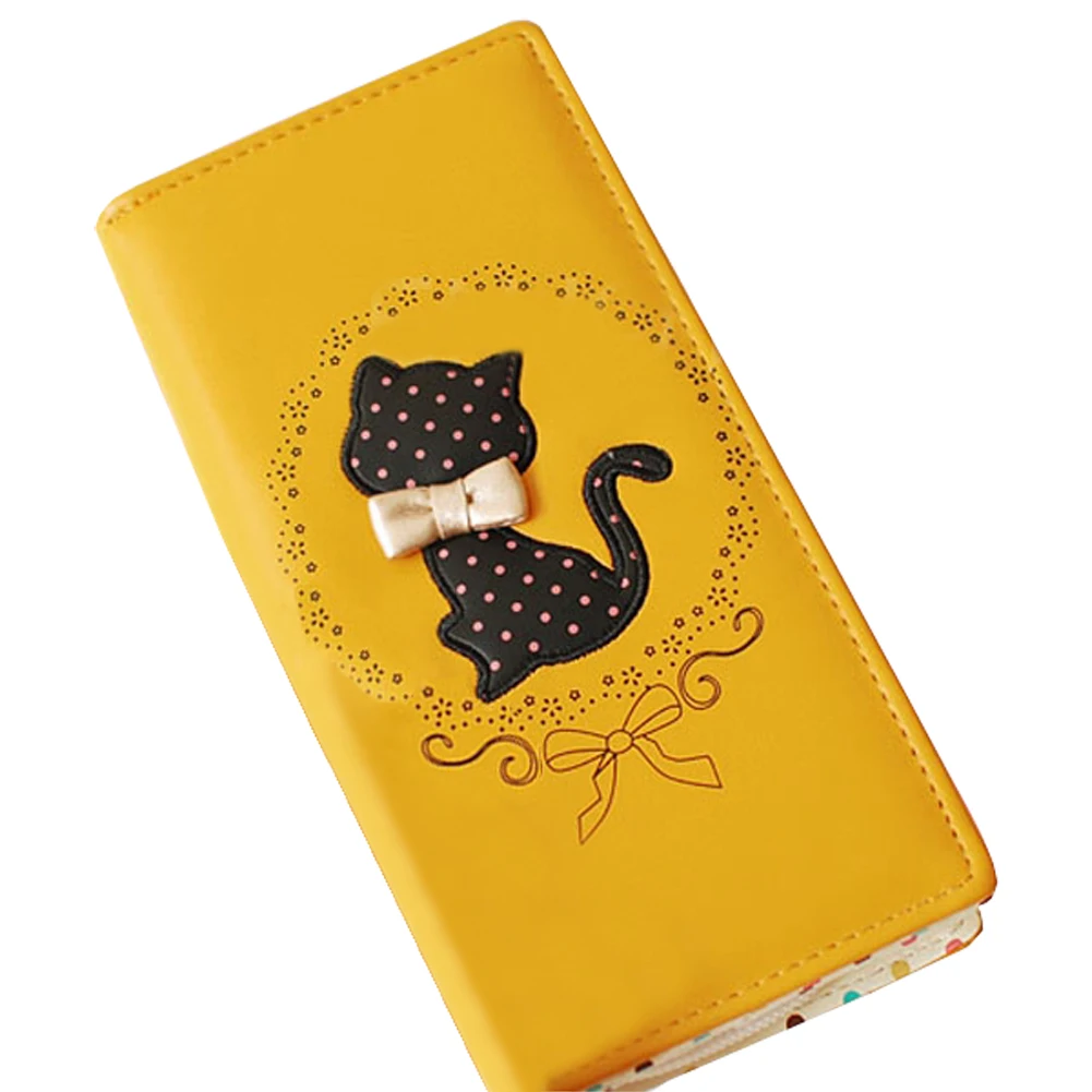 Новинка лидер продаж Женский кошелек двойного сложения для девушек клатч в