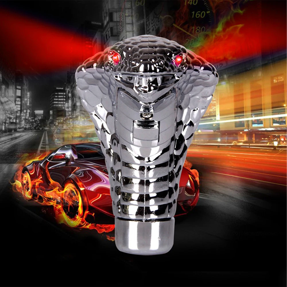 Universal Car Manual Gear Shift Knob Snake Shifter Red Led Eyes Stick | Автомобили и мотоциклы