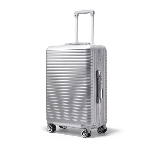 light grey KLQDZMS 20/24/26inch с Для мужчин в деловом стиле алюминиевая рама багаж Женская мода катящийся багаж чемодан на колесиках сумки на колесах - Цвет: light grey