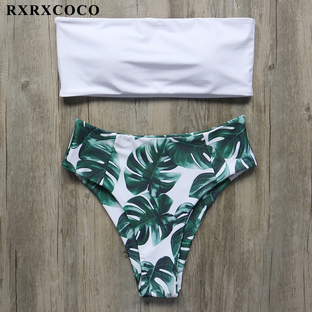 RXRXCOCO, сексуальный бикини, купальник для женщин, высокая талия, бикини, набор, пуш-ап, бандаж, купальник, с рисунком, бразильский купальник,, бикини