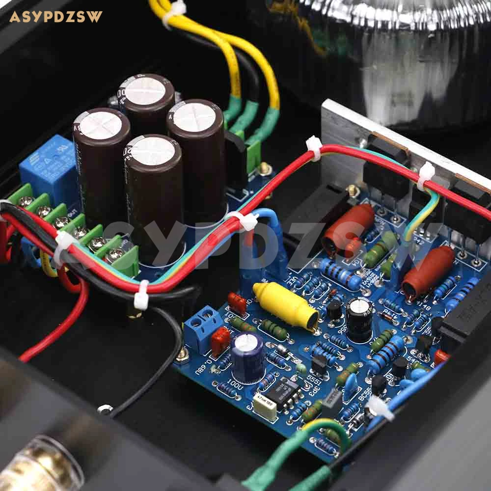 Готовые QUAD405 моно усилитель мощности база на QUAD 405 усилитель KTD1047 200 Вт с защитой динамика