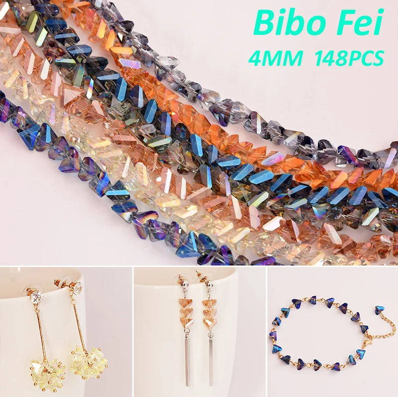 Бесплатная доставка разноцветные стеклянные чешские хрустальные бусины 4 мм 148
