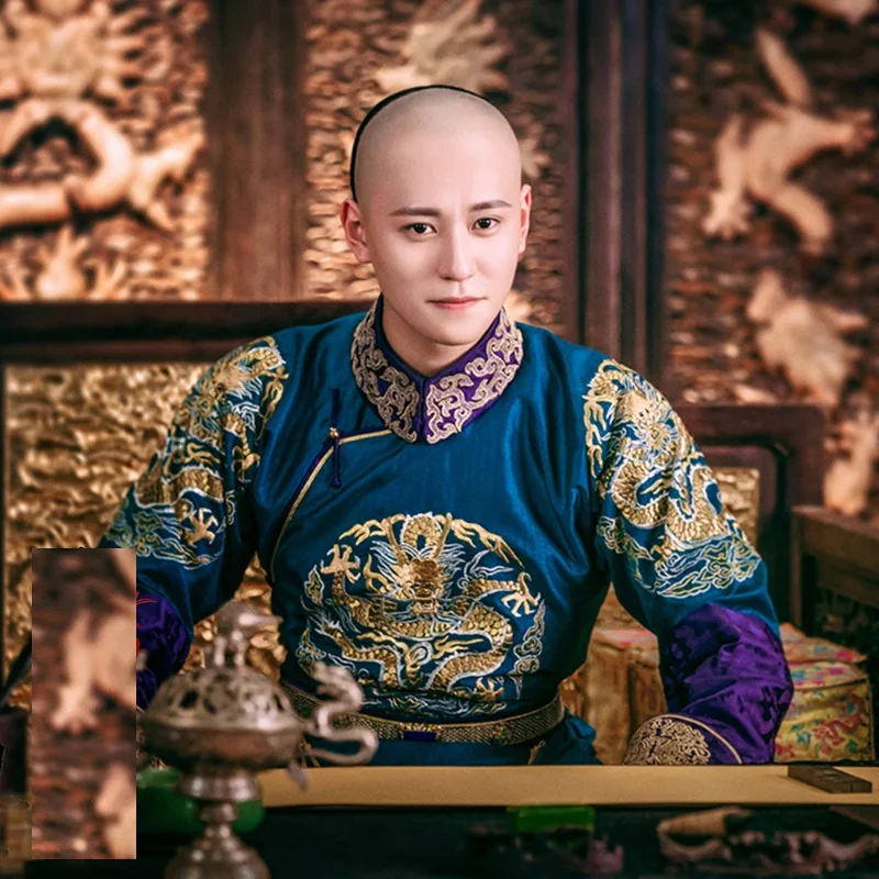 3 вида конструкций император Канси Qin брелок JunJie/цинской династии князь костюм hanfu для ТВ играть Legend of LongZhu Ву Цзянь дао мужской ханьфу
