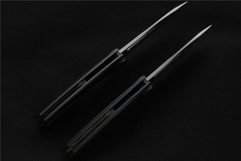 Складной нож VENOM HARPOON M390 TC4/CF с ручкой охотничьи ножи для кемпинга карманный
