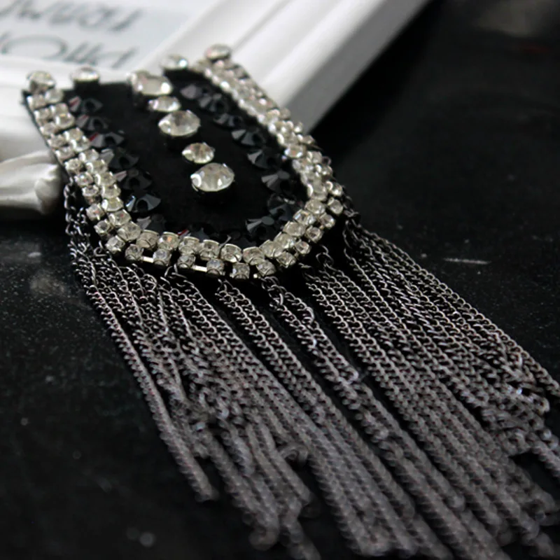 В стиле панк на плечо булавки с цепочкой рождественские украшения Свадебный