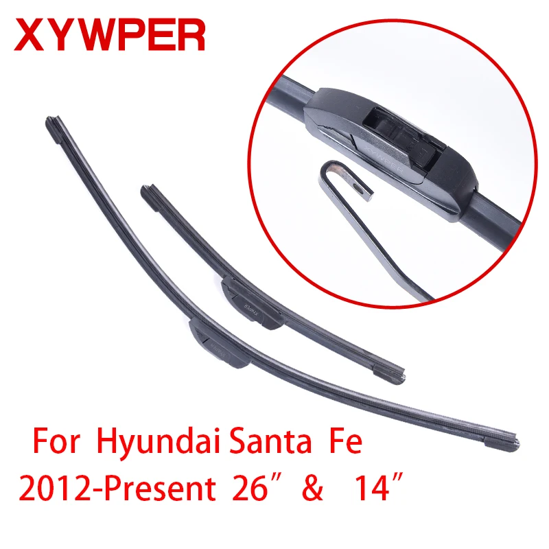 XYWPER щетки стеклоочистителя для Hyundai Santa Fe 2012 2013 2014 2015 2016 2017 26 и 14 дюймов