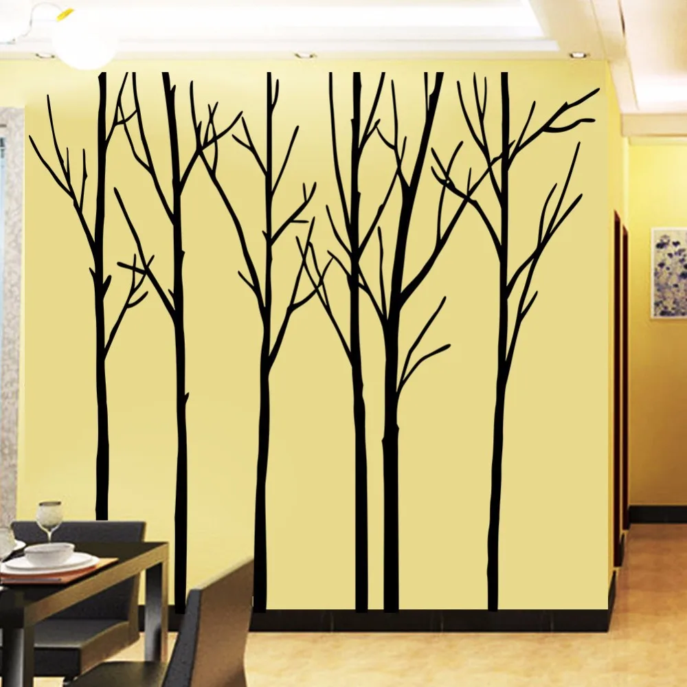 Simple Fashion Tree Branches DIY Art Home Decor Vinyl Living Room Sofa Background Wall Decals Large Size Stickers | Дом и сад