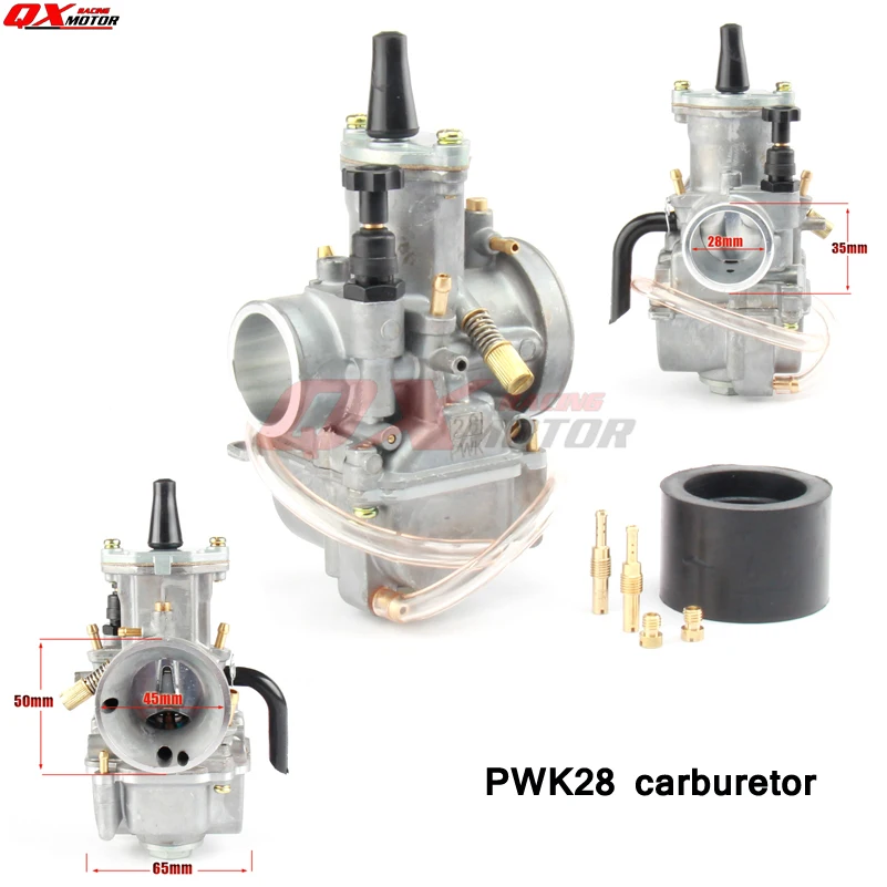 

PWK карбюратор 28 мм гоночный Карбюратор с гидроабразивной струей для Dirt Pit Bike Enduro Supermoto внедорожный мотоцикл Мопед Скутер ATV Quad