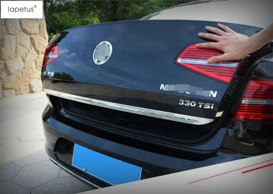 Аксессуары Lapetus для Volkswagen Passat B8 2016-2018 Задняя Крышка багажника отделка дверной