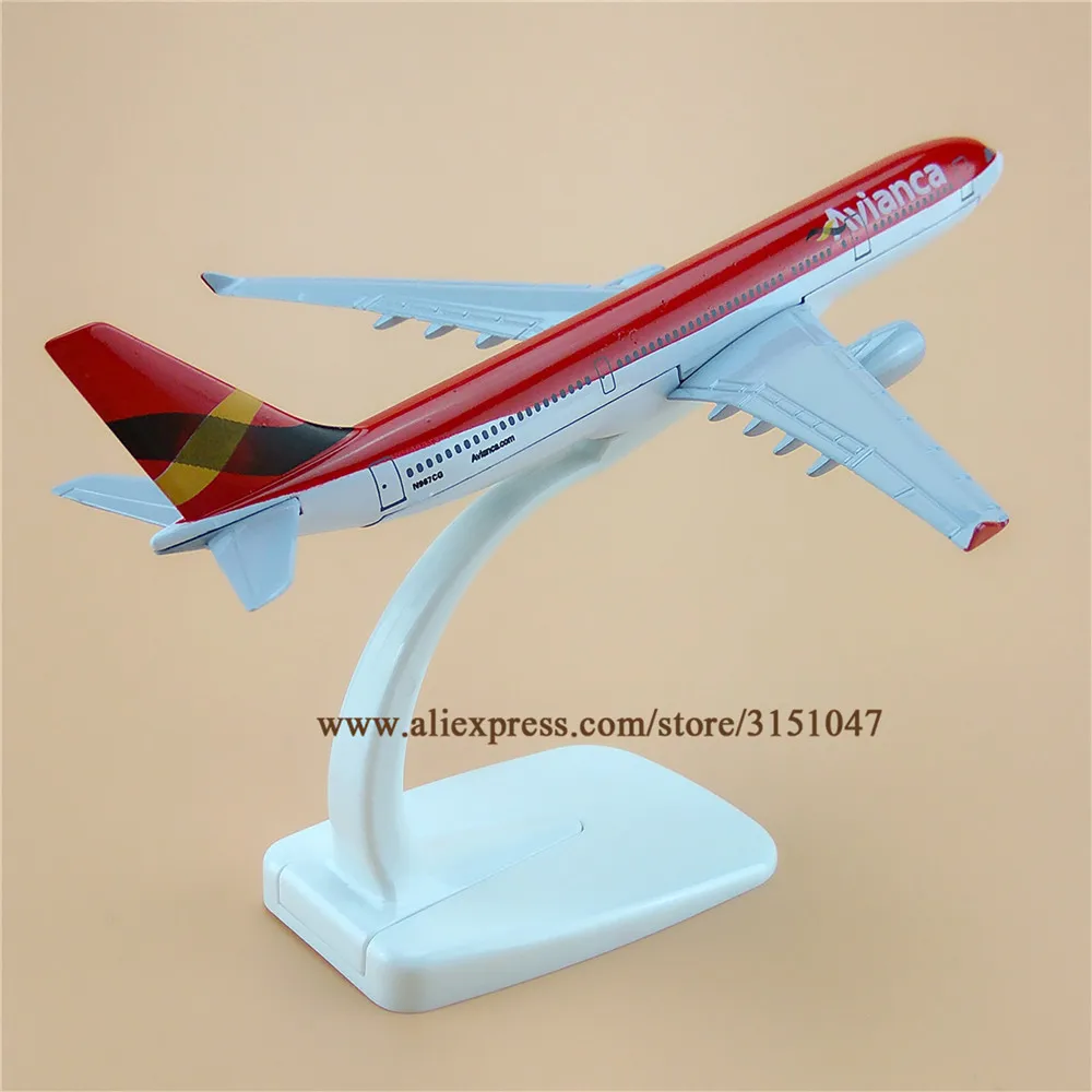 16 см воздушный Колумбии Avianca Аэробус 330 A330 модель самолета металлического сплава