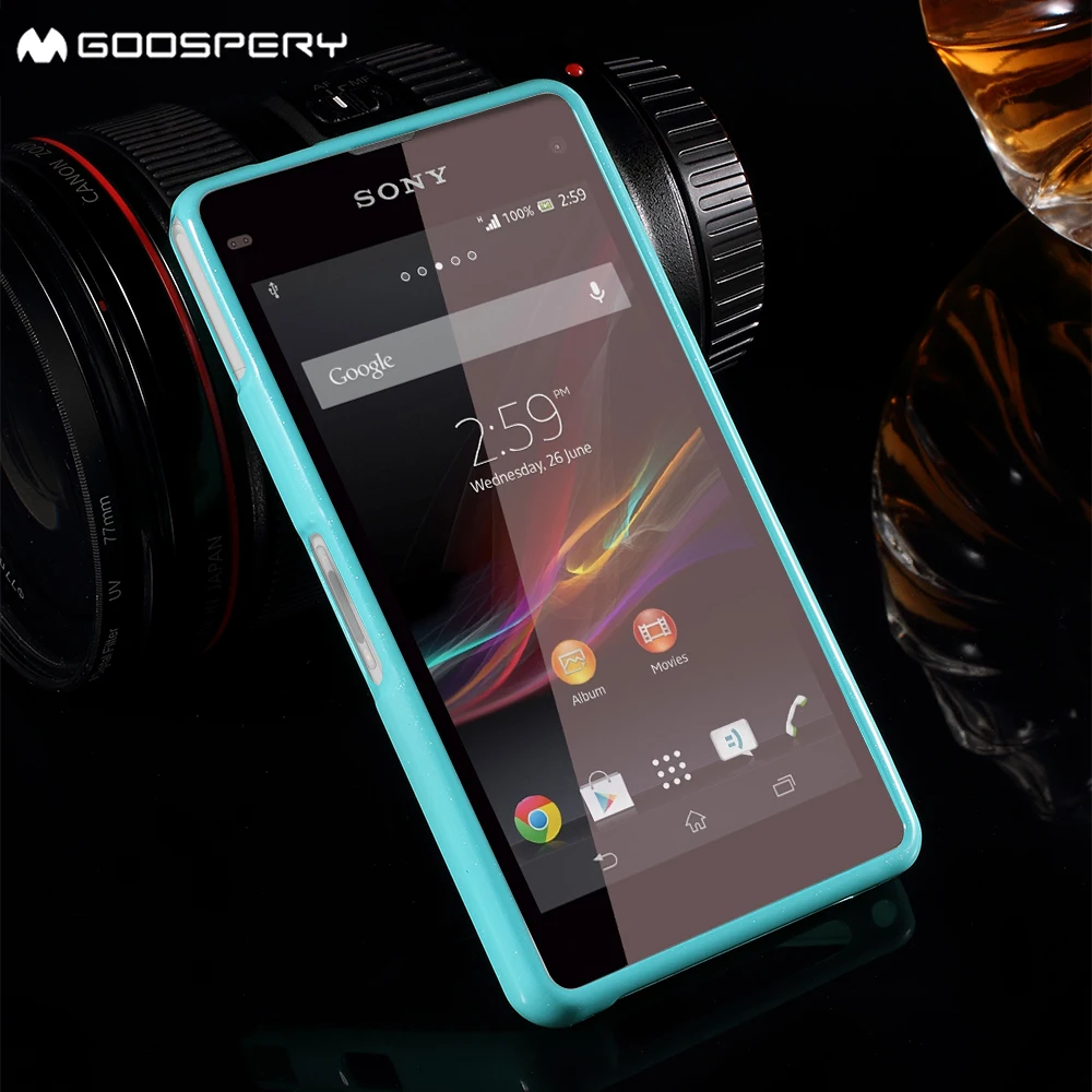 Для Sony Xperia Z1 Mini Compact D5503 Меркурий GOOSPERY Glittery Порошок ТПУ Чехол для |