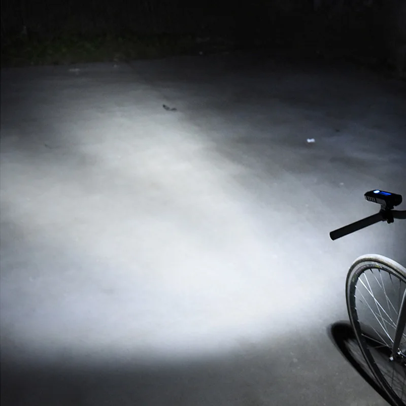 

COB T6 LED Cycling Bike Headlight USB Rechargeable 5 Modes 500LM Handlebar Flashlight Front Light Lamp Built-in 18650 Battery