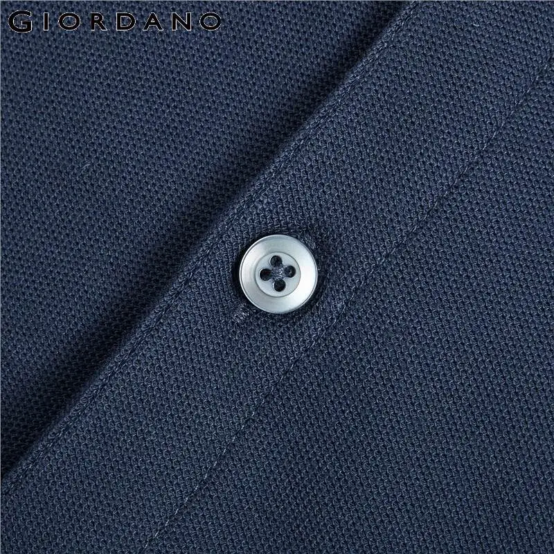 Giordano Футболка Polo slim fit с боковыми разрезами на талии выполнена в нескольких