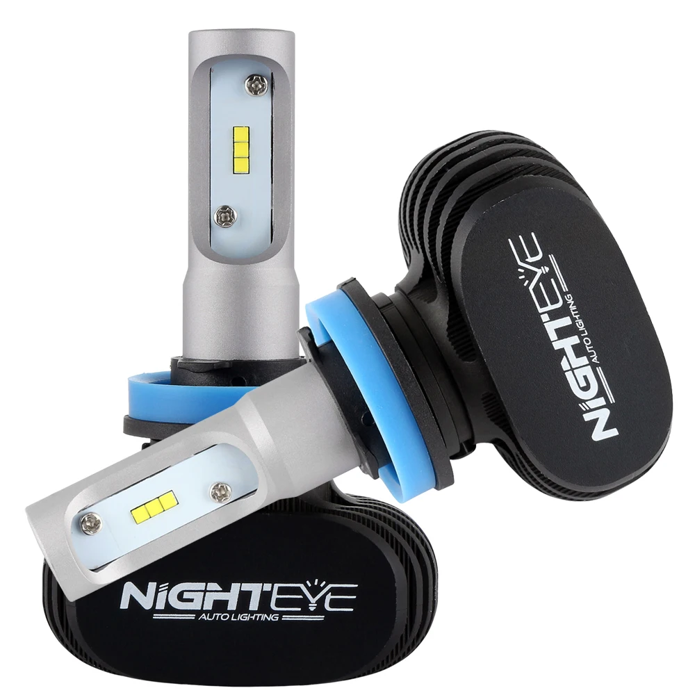 NIGHTEYE супер яркий H11 50 Вт 8000LM 6500 к CSP светодиодный фар автомобиля противотуманный
