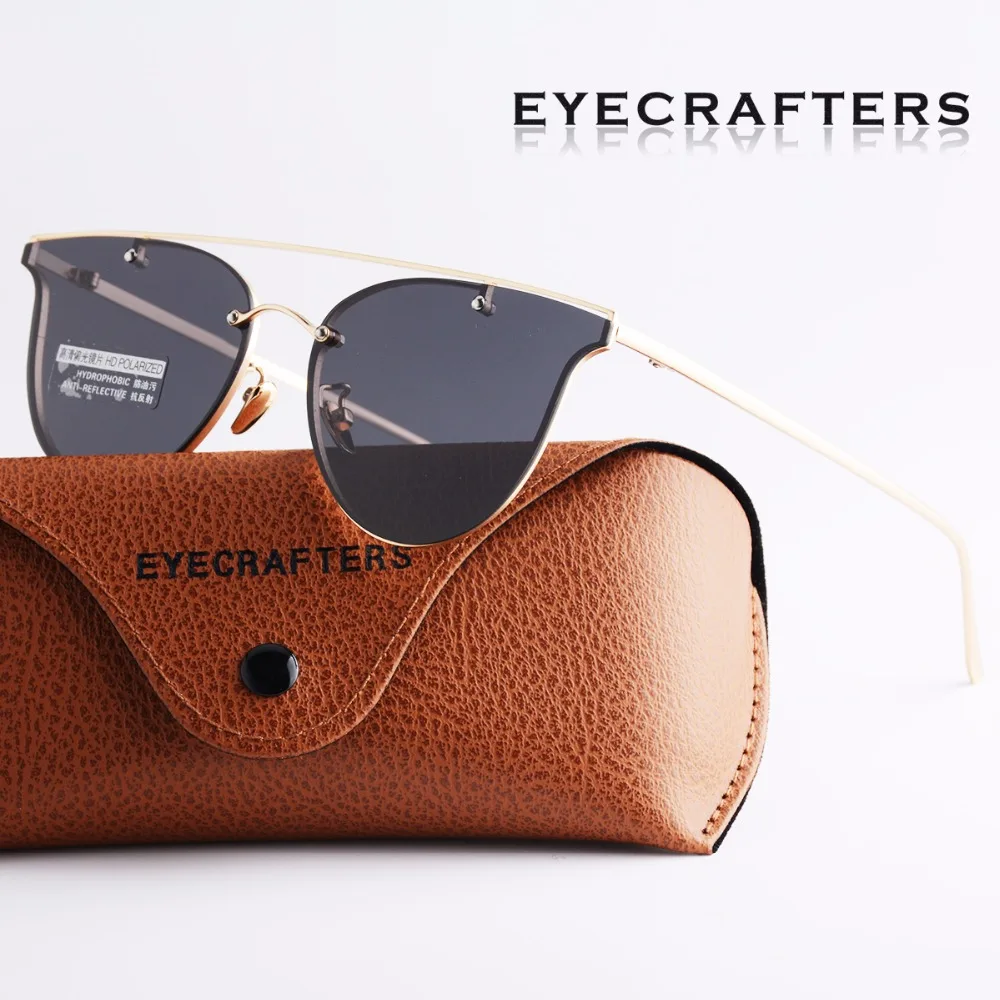 Eyecrafters Модные женские очки кошачий глаз двойная оправа Роскошные Дизайнерские