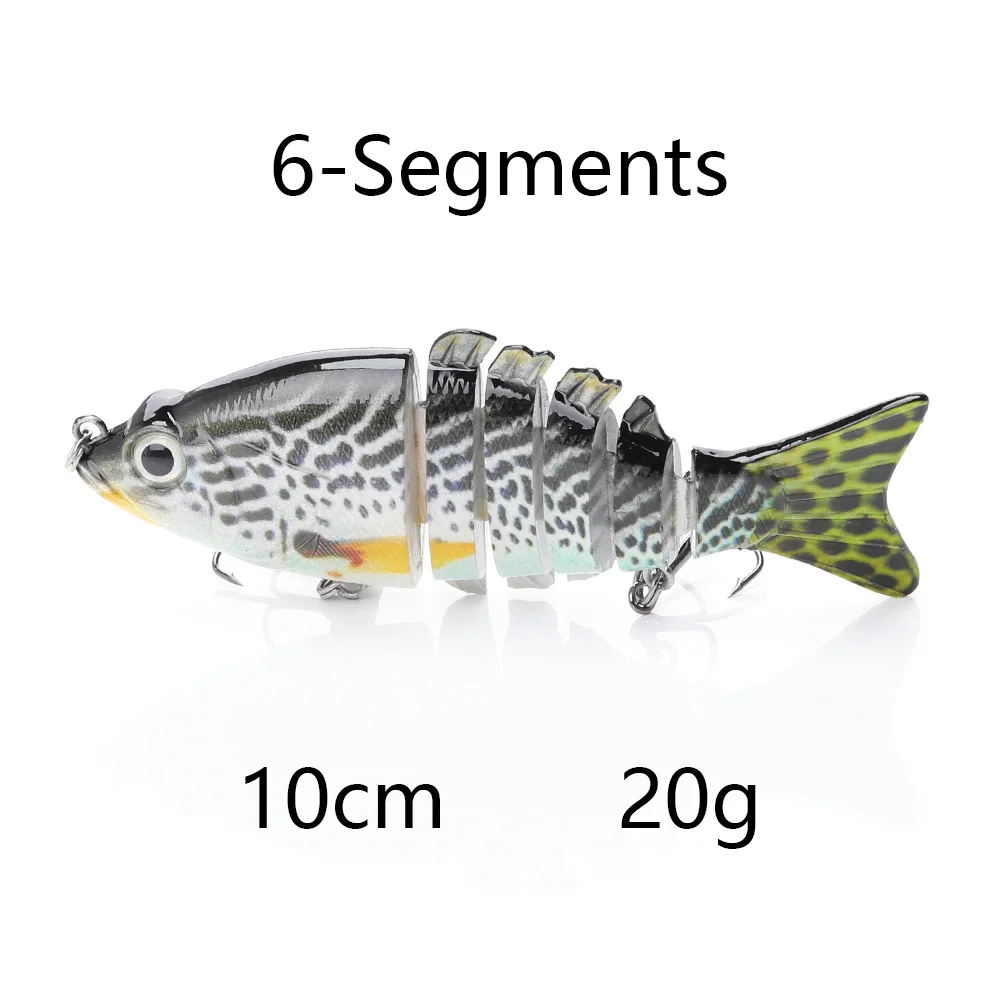 6 Segments X TREHOOK 10 см 17,5 г тонущие рыболовные приманки, наживки, Мульти соединенная жесткая приманка, 6 сегментов, плавающая приманка, кренкбейты, рыболовные снасти, приманка - Цвет: 6 Segments X