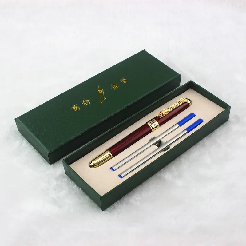 Высококачественная ручка jinhao с зажимом для дракона женский подарок 0 7 мм черные