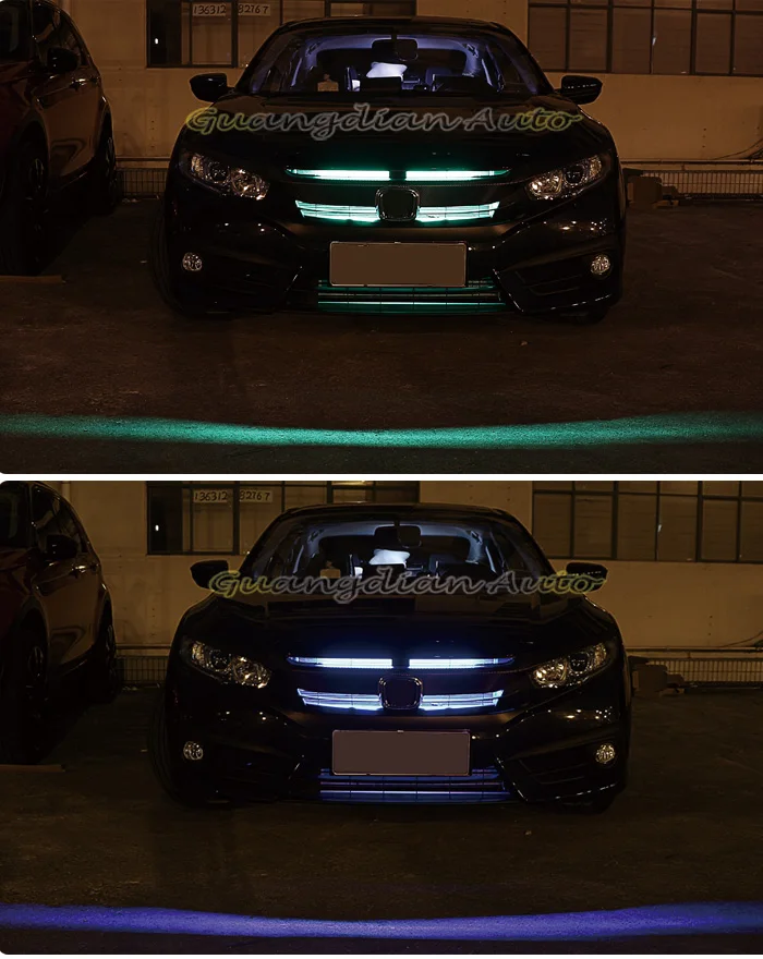 Tcart Авто чистая RGB полосы Knight Rider светодиодные фары автомобиля для Honda Civic