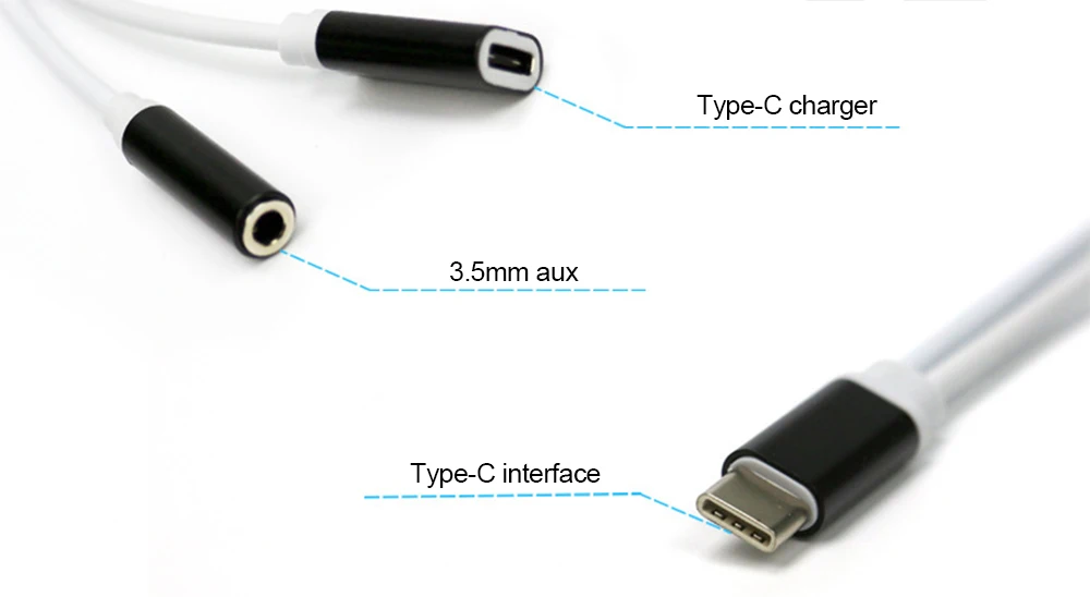 IMIDO usb type c адаптер для зарядки наушников зарядное устройство USB C Max 2 type-c