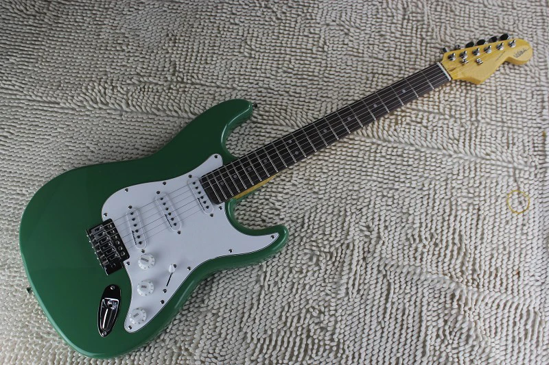 Заводская цена оптовая продажа на заказ тело художника Подпись SSS Stratocaster Зеленый