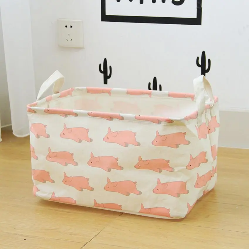 Новые Мультяшные животные ткань украшение дома грязная одежда для ванной