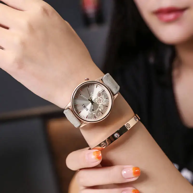 Женские наручные часы высокого качества женские montre femme Geneva Кварцевые reloj mujer
