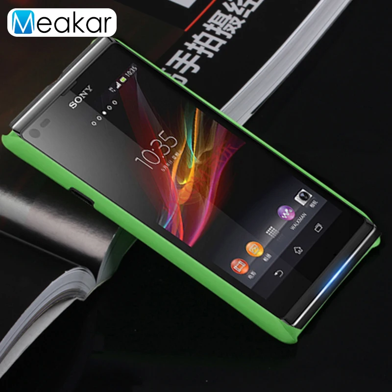 Матовый пластиковый чехол 4.3для sony Xperia L для C2105 C2104 S36H лента на заднюю панель|case for