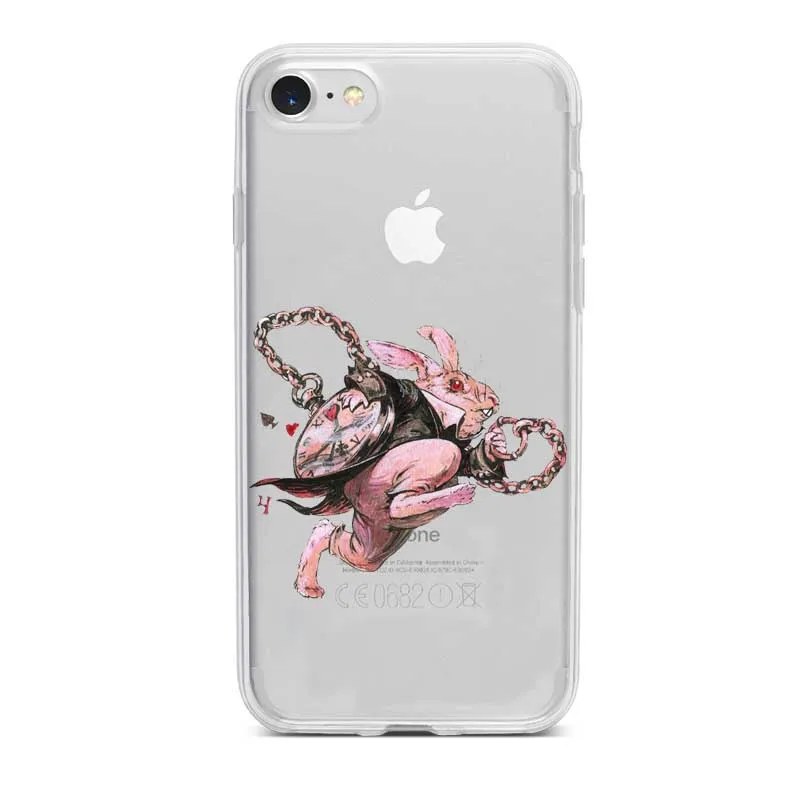 Alice no Pais Das Maravilhas caso de telefone celular capa para o iphone 5 6 7 8 Plus Mais X XR XS Xmax Suave силиконовый чехол |