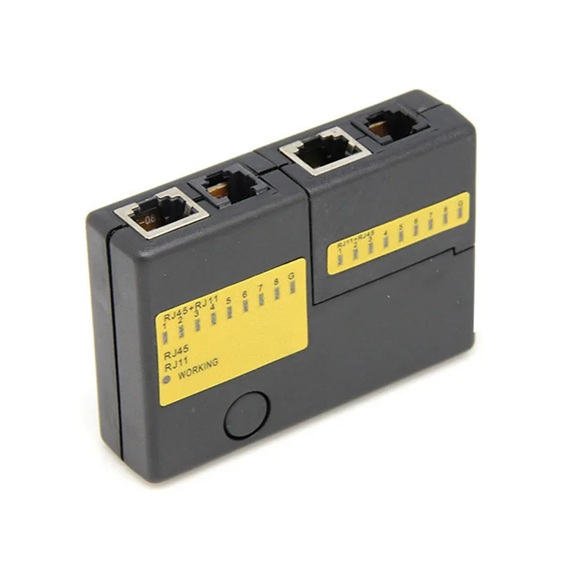 Тестер сетевого кабеля Ethernet RJ45 RJ11 Cat5 4 порта|Сетевые инструменты| |