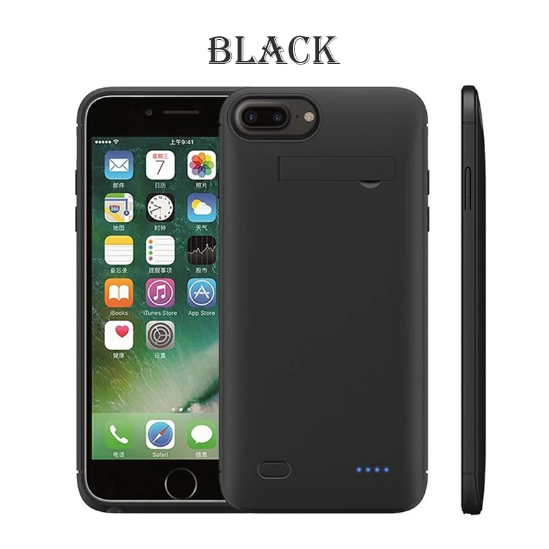 Роскошный 5200 mah Батарея Зарядное устройство чехол для iPhone 7 Мощность Bank Дело Pack Резервное копирование iphone 8