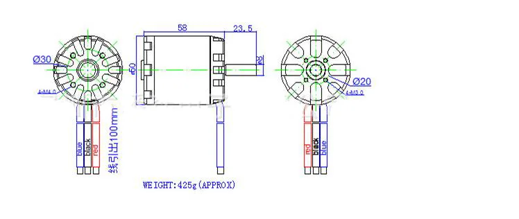 Бесщеточный мотор N5065 270KV 320KV мощный электрический скутер внешний роторный