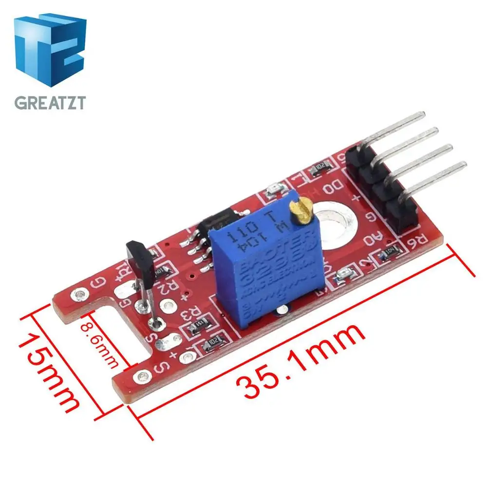 GREATZT умная электроника 4pin KY 024 линейные магнитные переключатели Холла счетчик